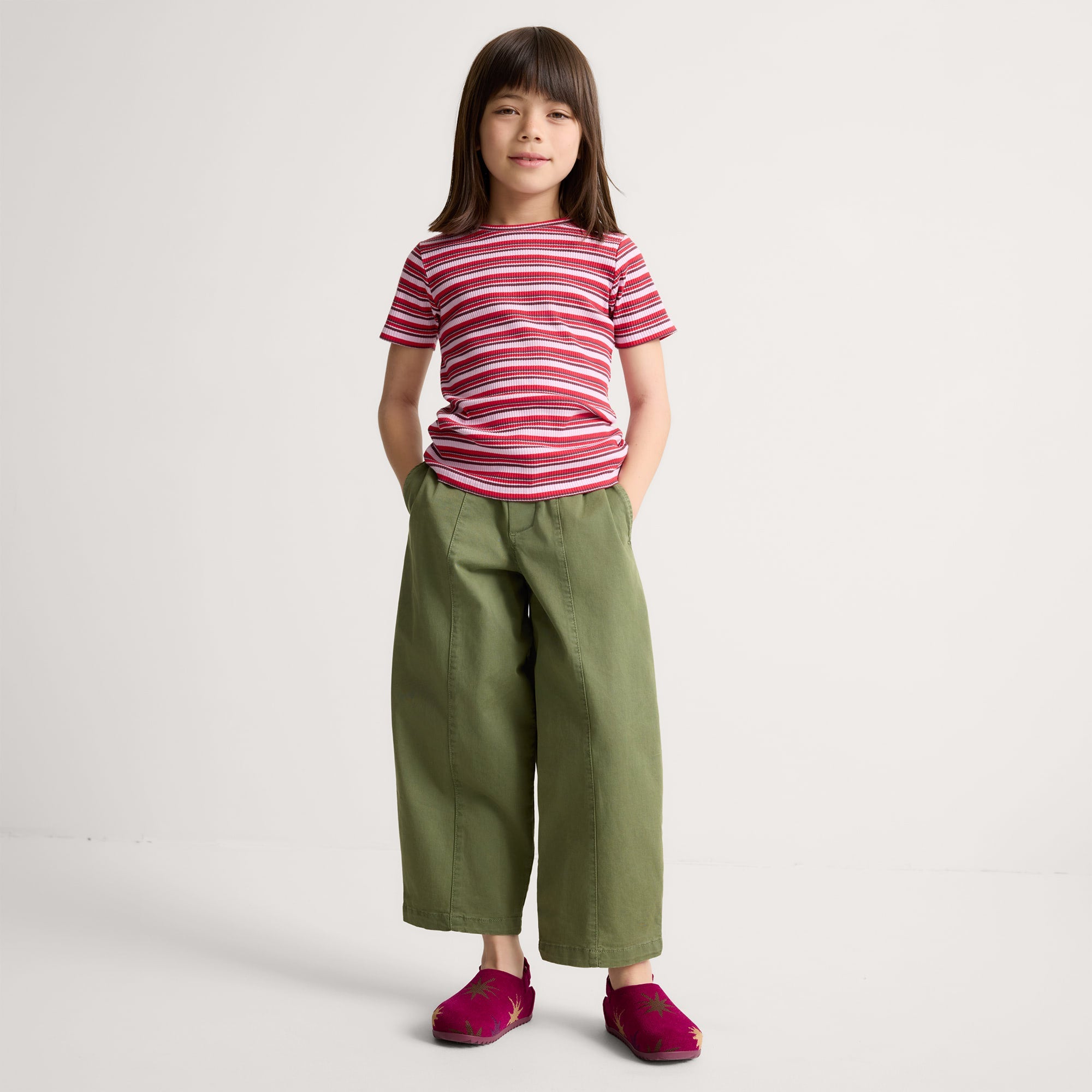The Kids Clog - ReVelvet™ Fuchsia Burst